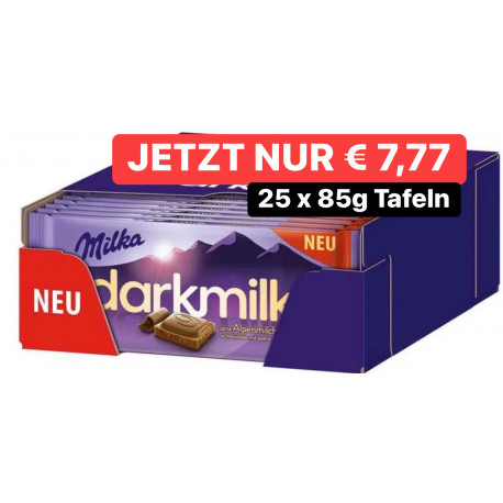 Milka Tafelschokolade Dark Milk 85g