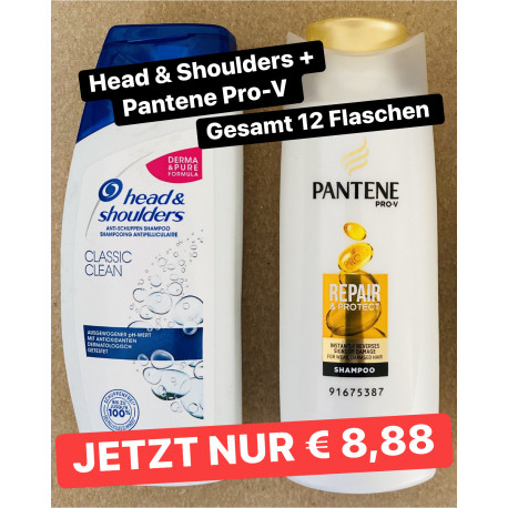 Head & Shoulders + Pantene Pro-V Box 12 x 90ml