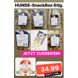 Sissi & Franz HUNDE Premium Kauartikel- SNACKS Box 6tlg