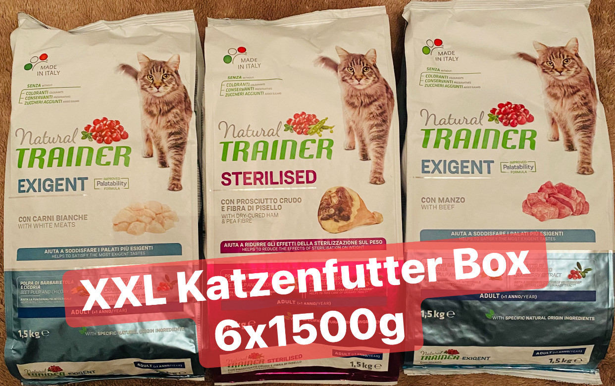 XXL Katzenfutter Boxen (6x1500g)