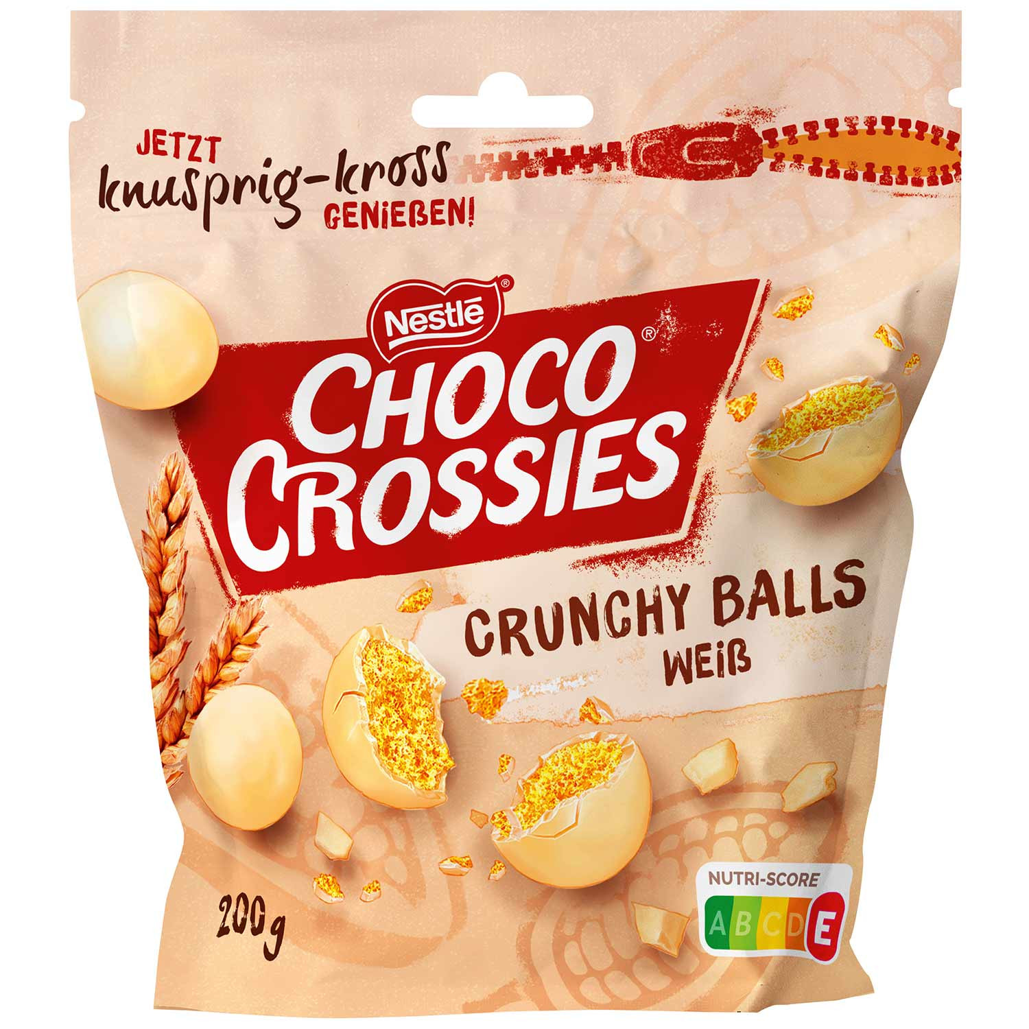 Choco Crossies Crunchy Bals Weiß 200g 
